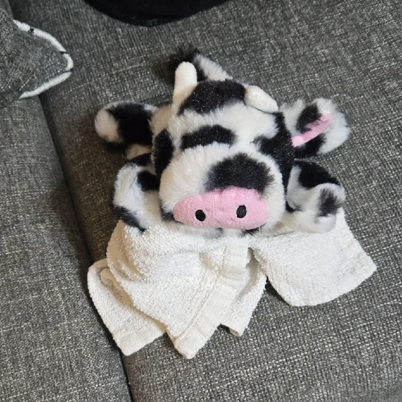 Plush Cow Toy - Black and White - Picture 3 of 3